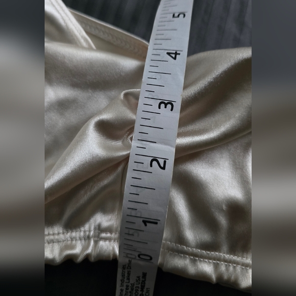 Satin, halter wrap cropped top - Picture 8 of 11